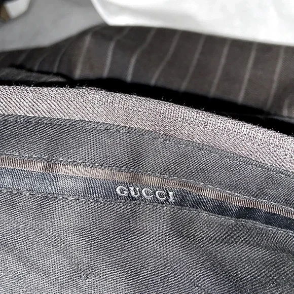 Gucci Wool & Cashmere PinStriped Pants US32 - Picture 3 of 6